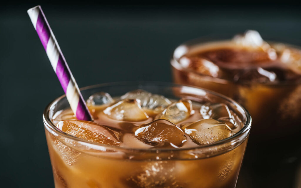 Image of cold brew coffee on ice
